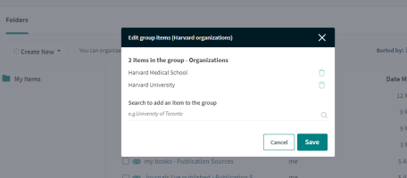 Edit a group