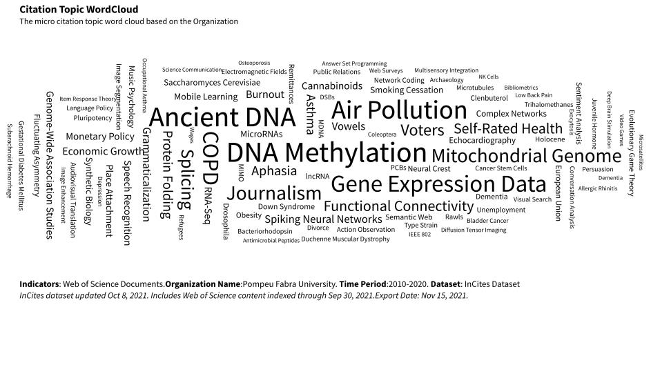 Citation Topics Word Cloud