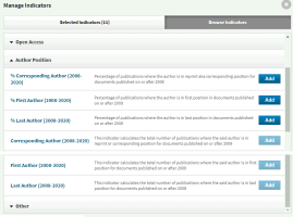 Author position indicators