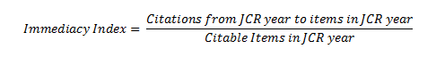 Immediacy Index Calculation