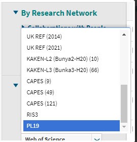 Screenshot of PL19 on drop-down list